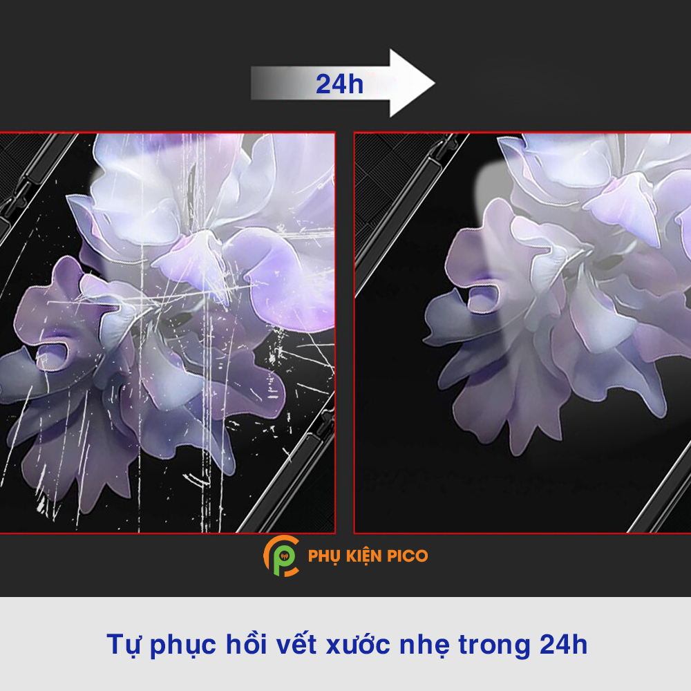 Dán màn hình Samsung Z Flip full màn dẻo trong suốt PPF tự phục hồi vết xước