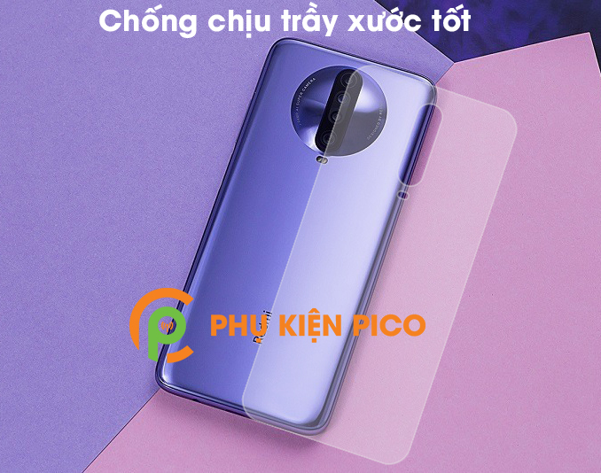 Dán mặt lưng Xiaomi Poco X2 cao cấp PPF dẻo trong suốt