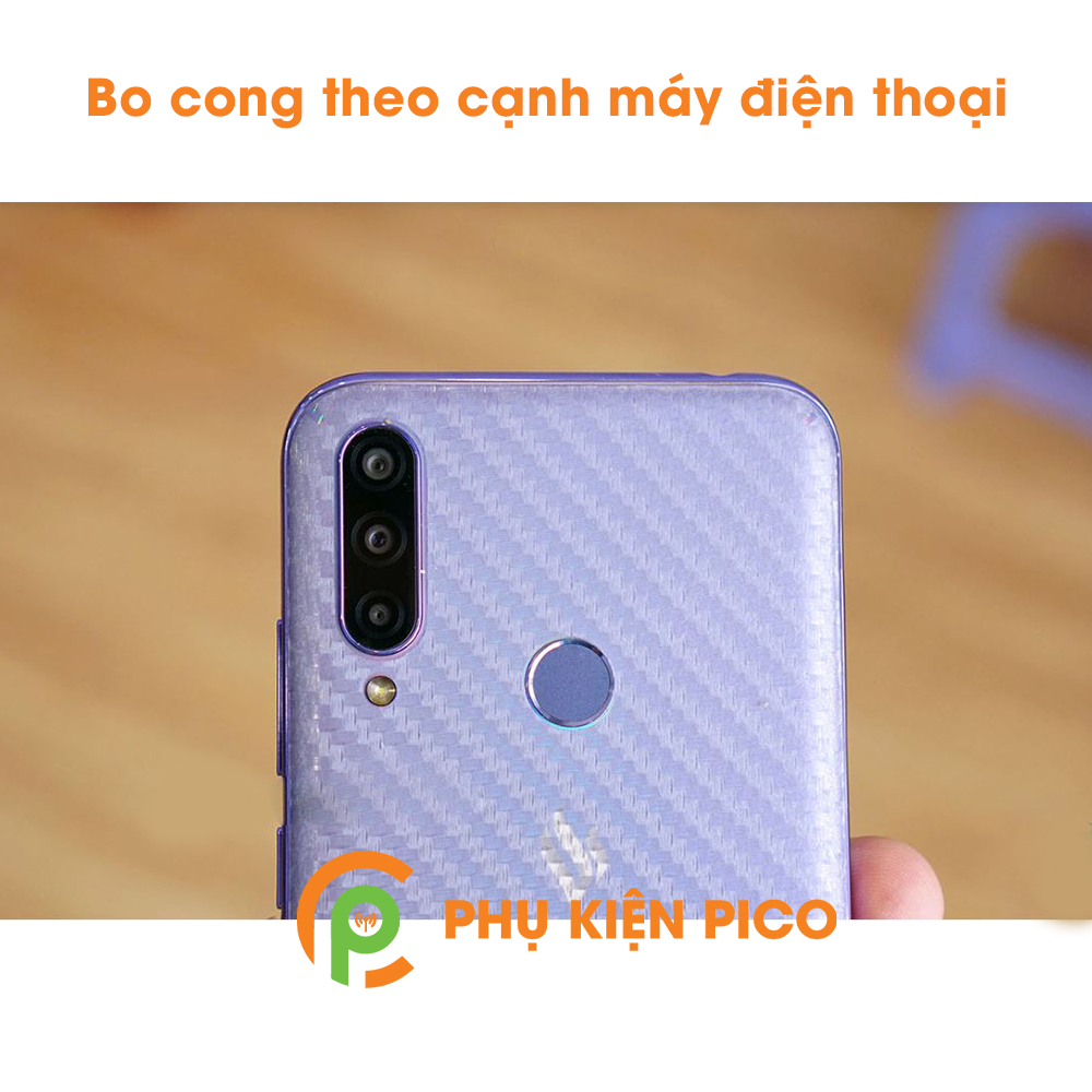 Dán lưng Vsmart Joy 3 vân carbon 3D