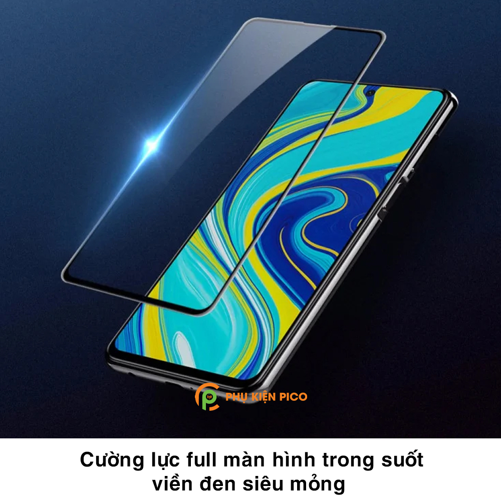 Kính cường lực Redmi Note 9s full màn hình viền đen siêu mỏng – Dán màn hình Xiaomi Redmi Note 9s
