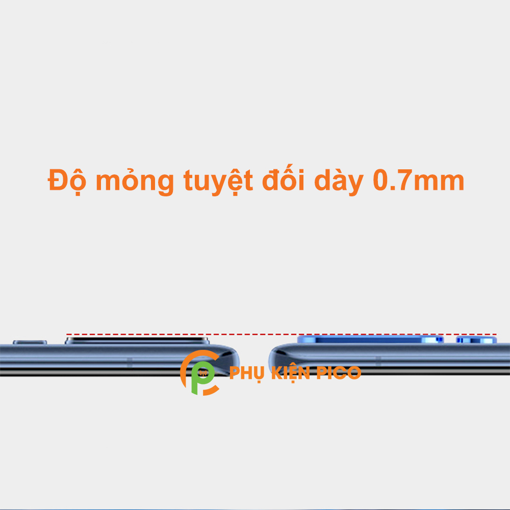 Vòng bảo vệ Xiaomi Mi 10 - Ốp viền camera Xiaomi Mi 10 kim loại màu xanh