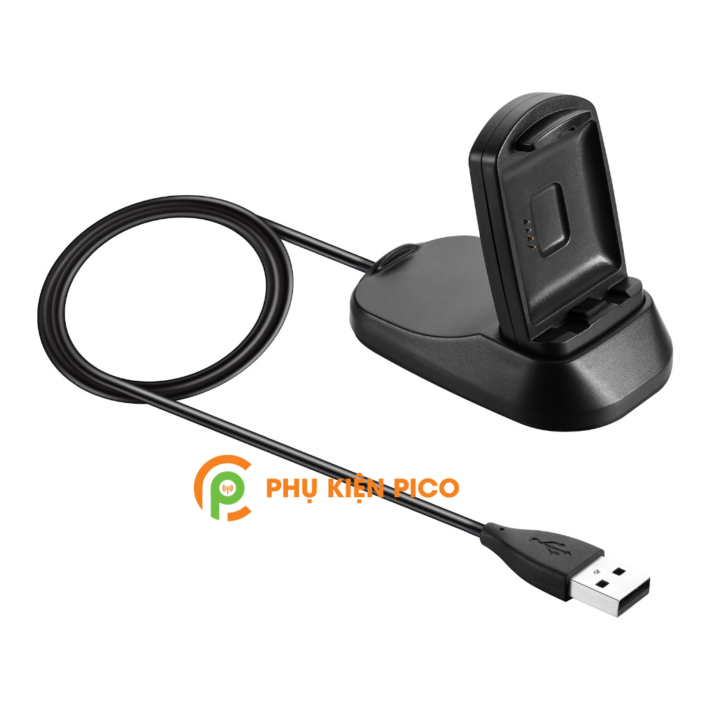 Đế sạc đồng hồ Fitbit Ionic đen dây cáp USB 1m Adapter Smartwatch