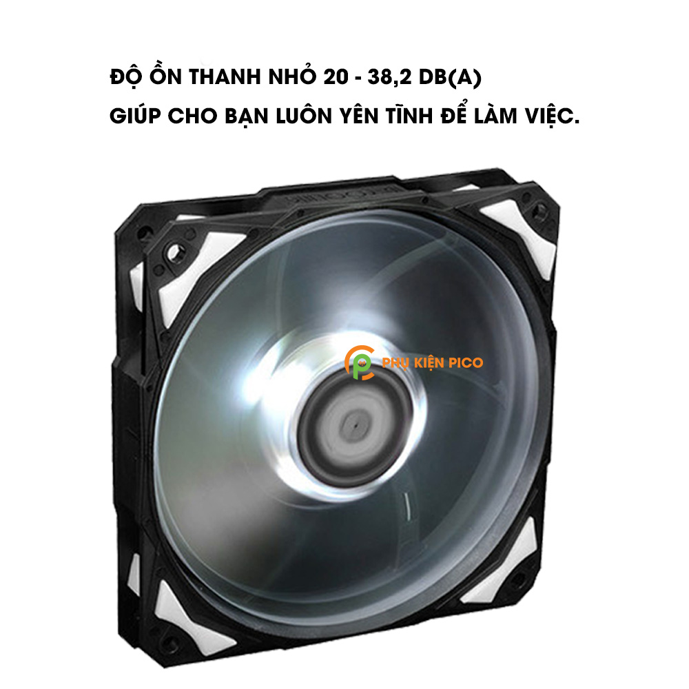 Quạt tản nhiệt case máy tính chính hãng ID-COOLING PL-12025 Quạt Fan Case 12cm 11 cánh