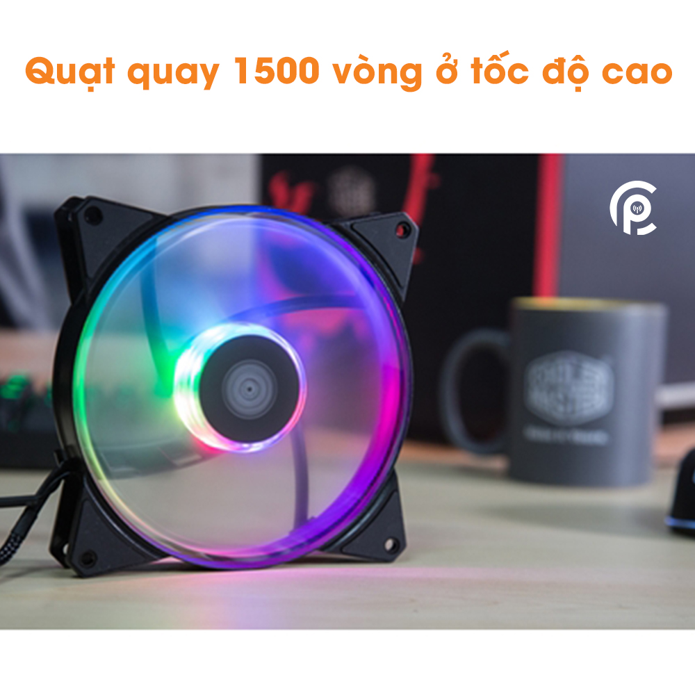 Quạt tản nhiệt case máy tính Cooler Master MasterFan MF140R ARGB Quạt Fan Case 14cm