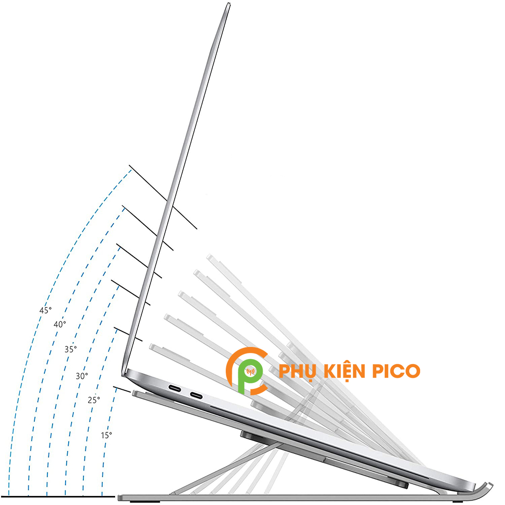 Đế tản nhiệt Laptop Macbook Ipad hợp kim nhôm chính hãng BONYRUY có thể gập gọn