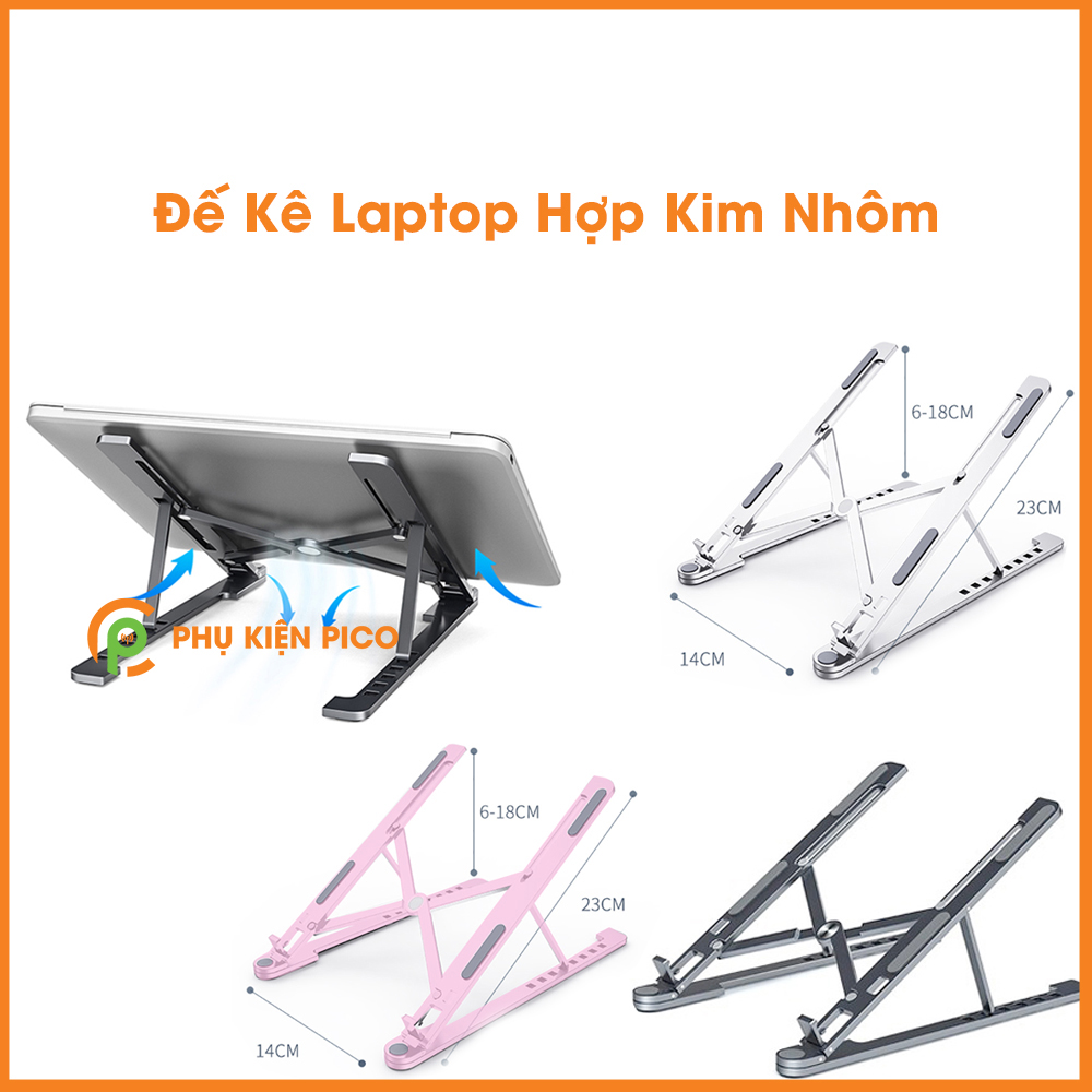 Đế tản nhiệt Laptop Macbook Ipad hợp kim nhôm chính hãng BONYRUY có thể gập gọn