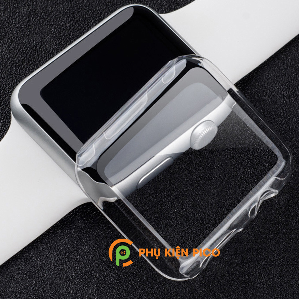 Ốp đồng hồ Apple Watch Series 1/2/3/4/5 Silicon dẻo trong suốt bản 38/40/42/44mm