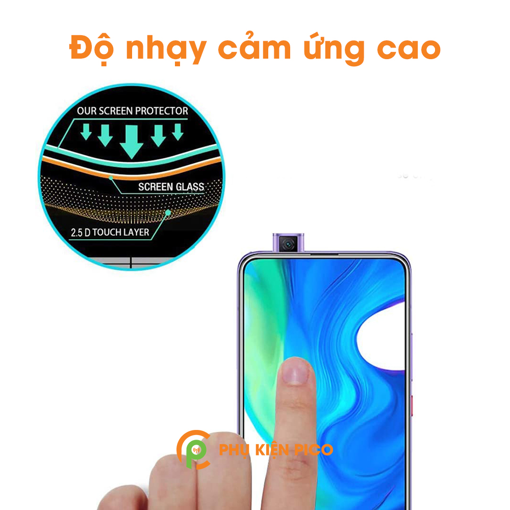 Kính cường lực Poco F2 Pro chính hãng Nillkin Amazing H trong suốt độ cứng 9H