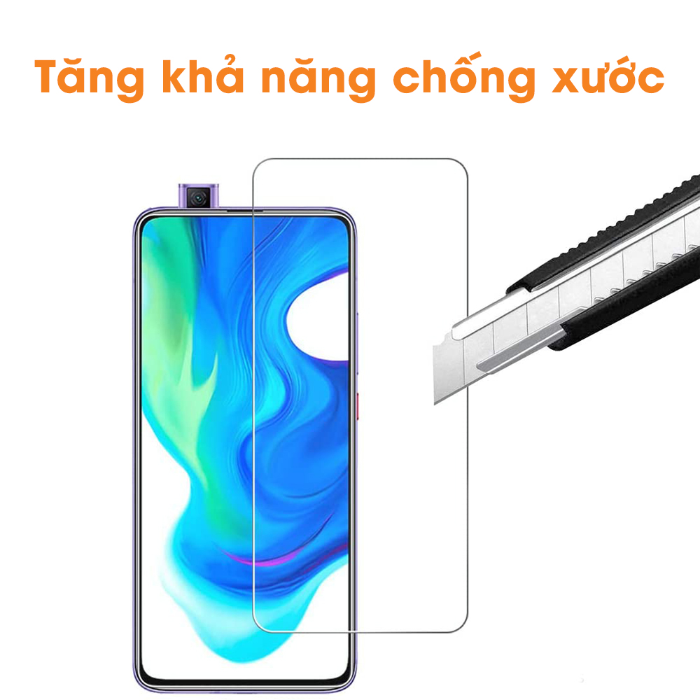 Kính cường lực Poco F2 Pro chính hãng Nillkin Amazing H trong suốt độ cứng 9H