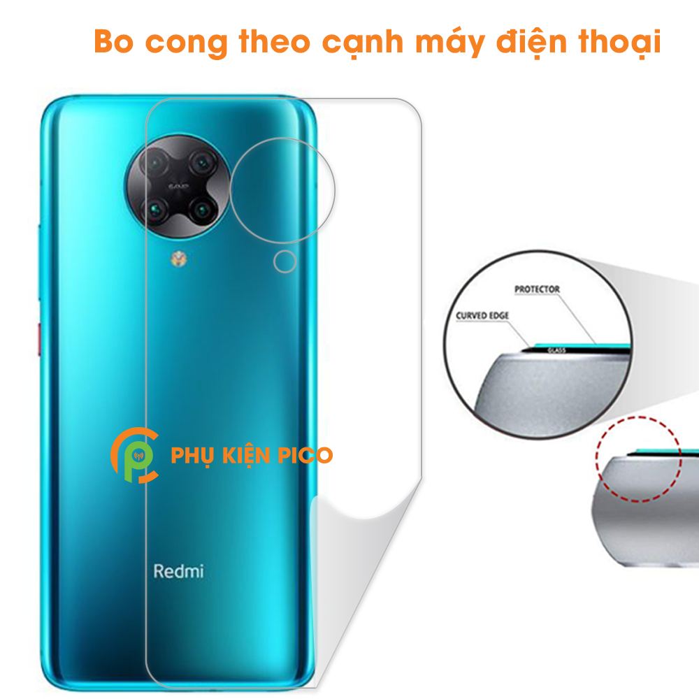 Dán màn hình Poco F2 Pro và dán lưng Poco F2 Pro PPF cao cấp dẻo trong suốt - combo2