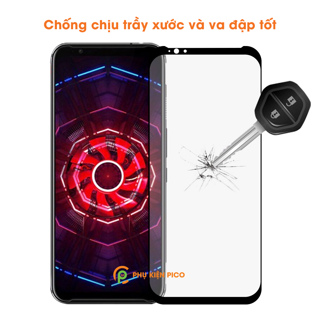 Kính cường lực Nubia Red Magic 3S chính hãng Monqiqi full viền siêu mỏng độ cứng 9H