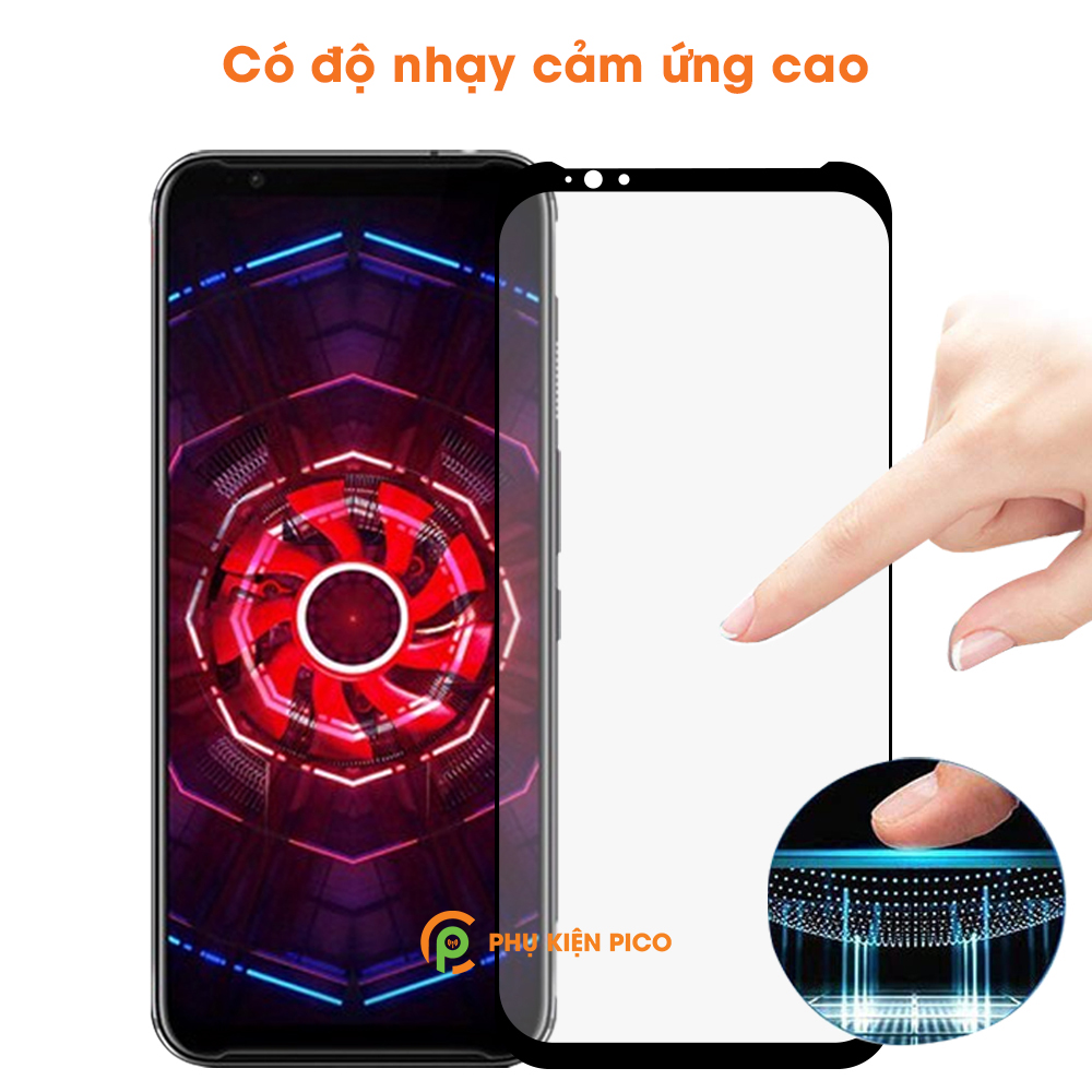 Kính cường lực Nubia Red Magic 3S chính hãng Monqiqi full viền siêu mỏng độ cứng 9H