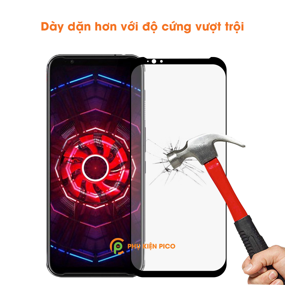 Kính cường lực Nubia Red Magic 3S chính hãng Monqiqi full viền siêu mỏng độ cứng 9H