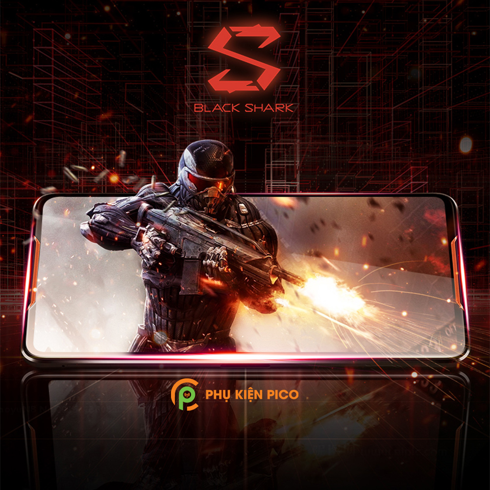 Kính cường lực Black Shark 3 Pro chính hãng Monqiqi full viền siêu mỏng độ cứng 9H