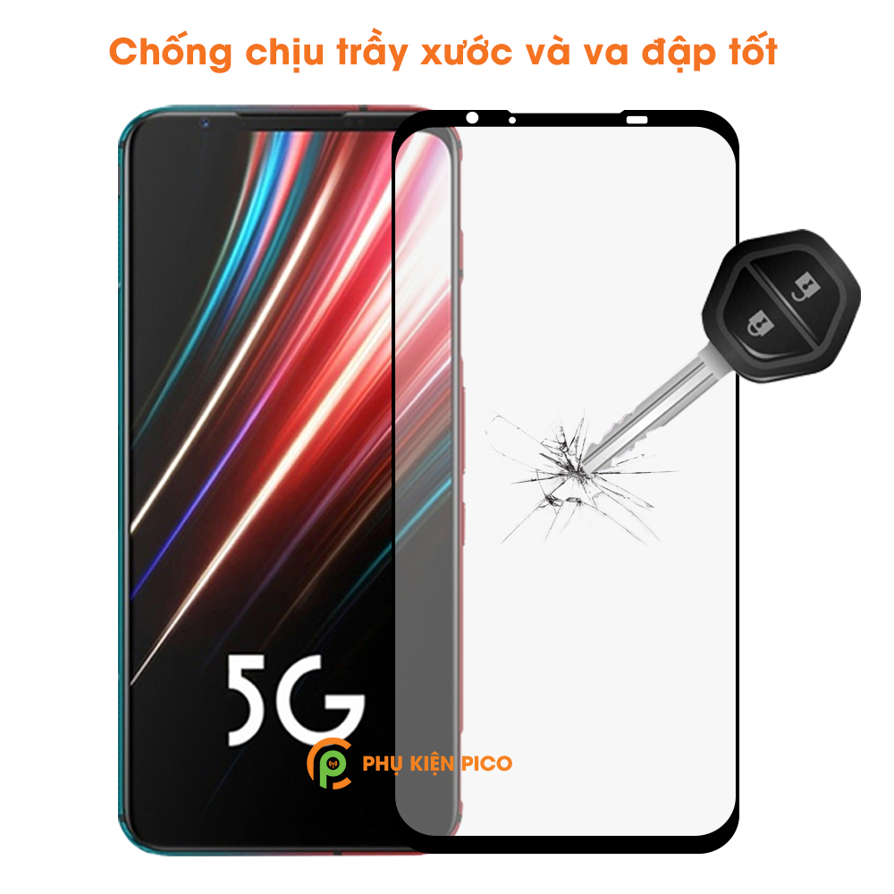 Cường lực Red Magic 5G chính hãng Monqiqi full viền siêu mỏng độ cứng 9H – Dán màn hình Nubia Red Magic 5G
