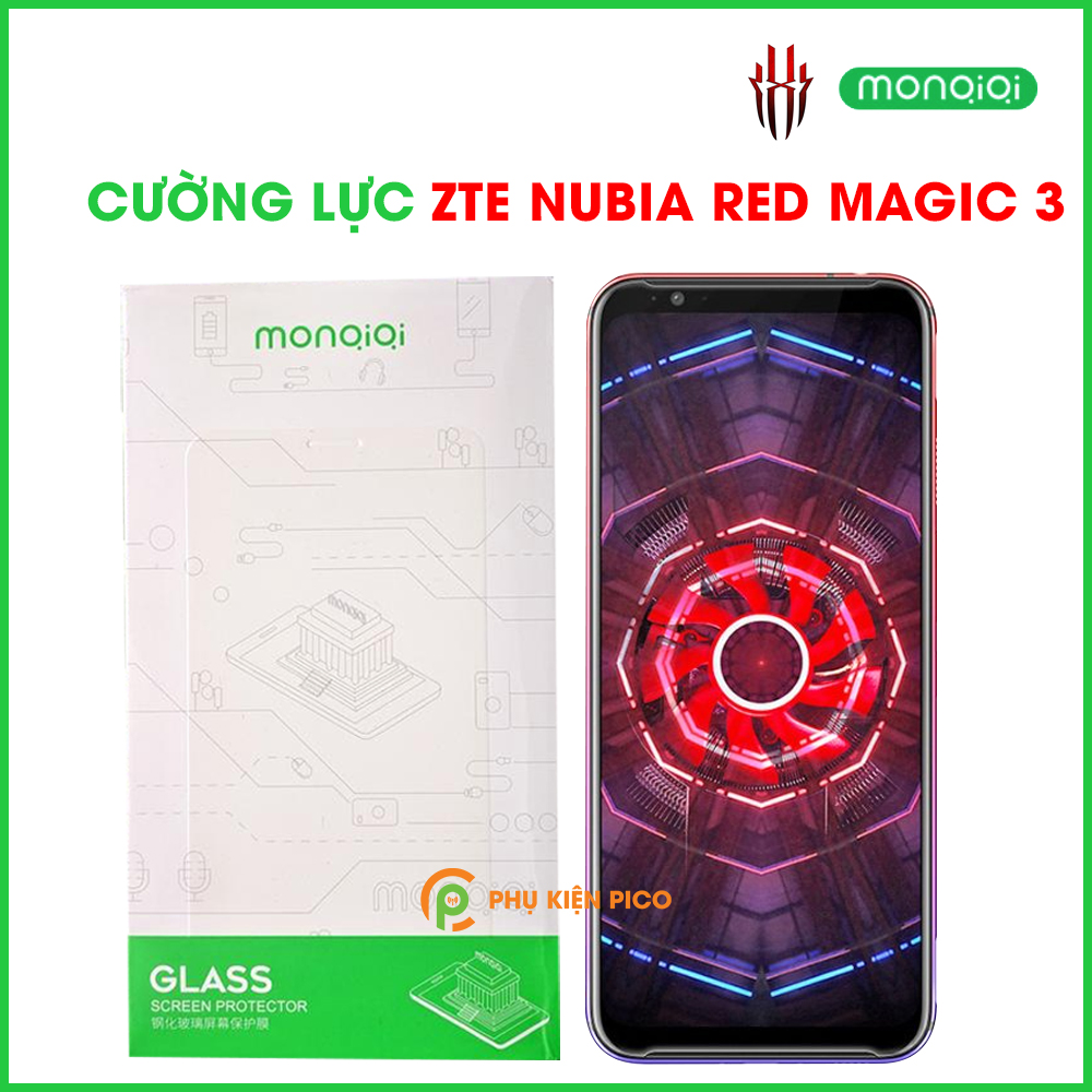 Kính cường lực Nubia Red Magic 3 chính hãng Monqiqi full viền siêu mỏng độ cứng 9H