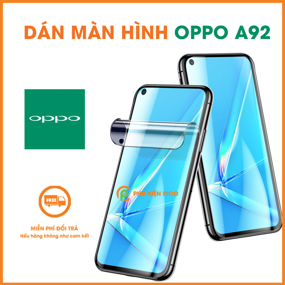 Dán màn hình Oppo A92 PPF cao cấp dẻo trong suốt