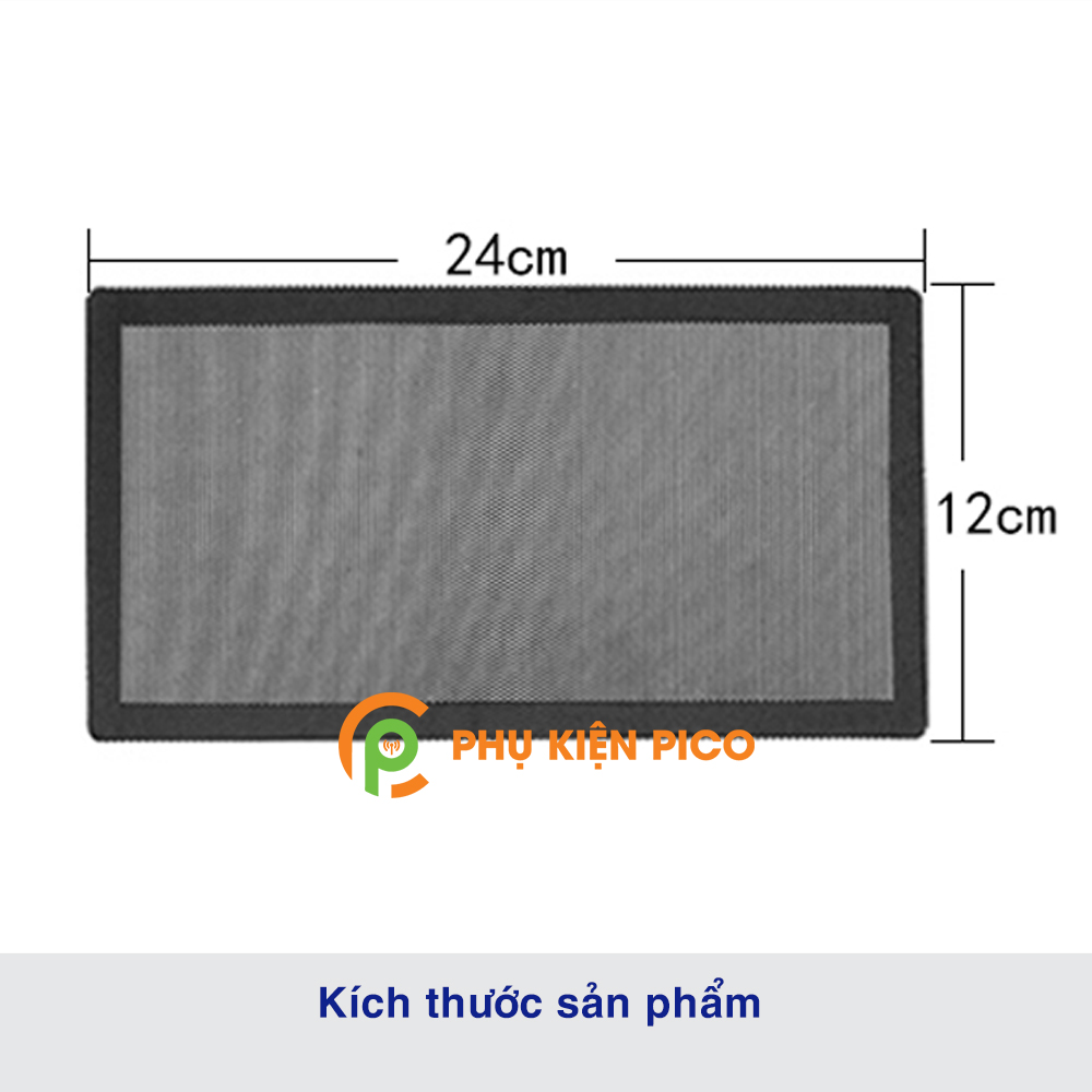 Tấm lưới chống bụi cho quạt tản nhiệt máy tính kích thước 12cm x 24cm