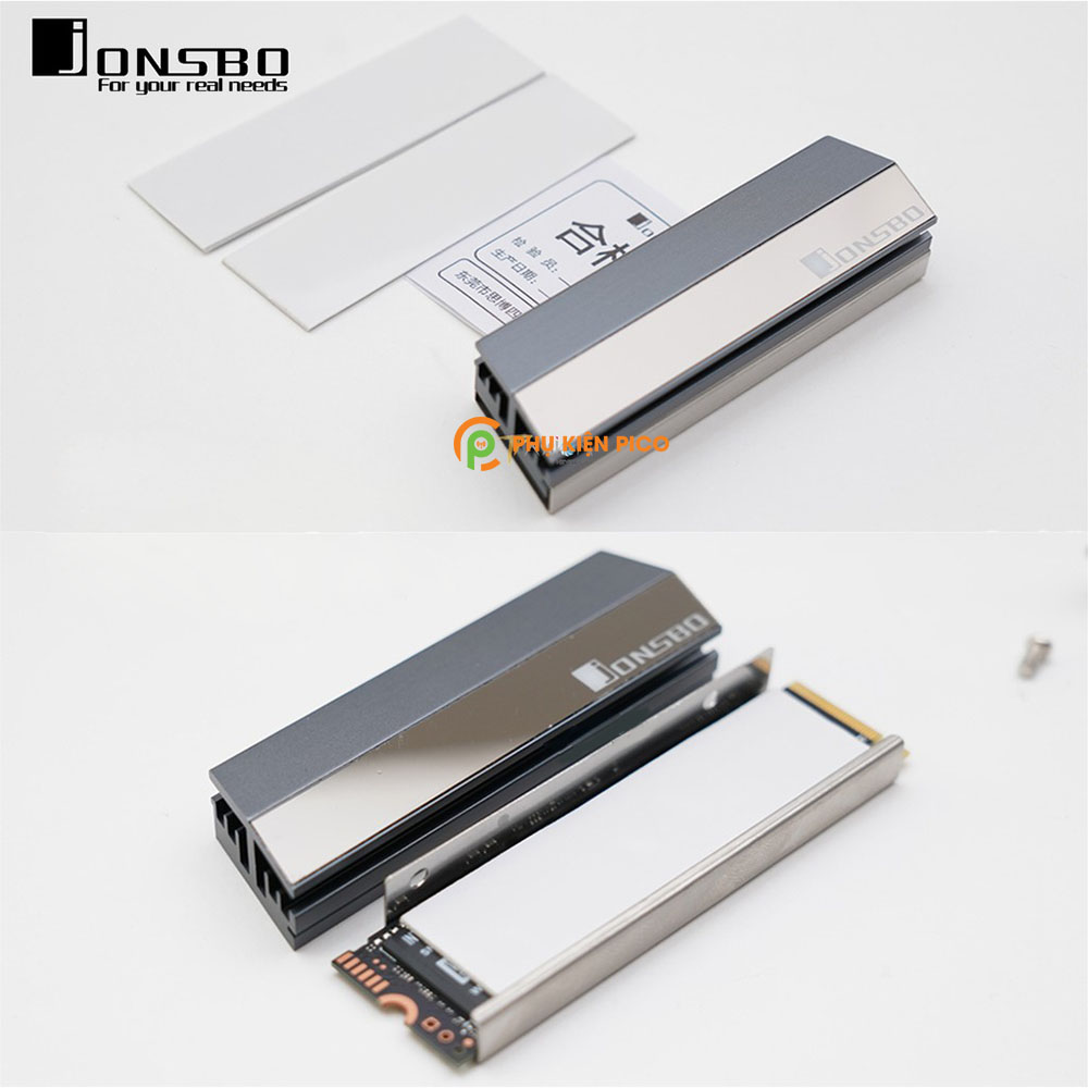 Tản nhiệt SSD M2 Radiator chính hãng Jonsbo giảm nhiệt ổ cứng nhôm nguyên khối