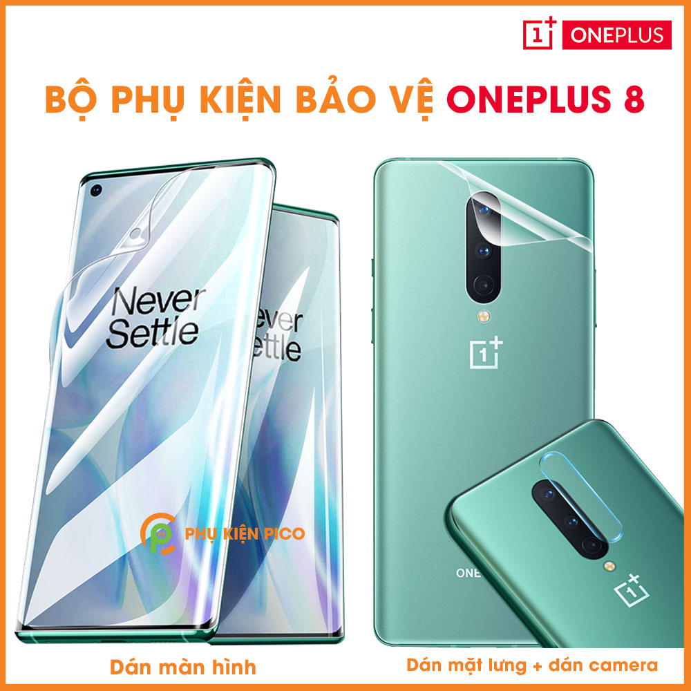 Dán màn hình Oneplus 8 và dán lưng Oneplus 8 và dán camera Oneplus 8 full bộ bảo vệ cao cấp – Combo3
