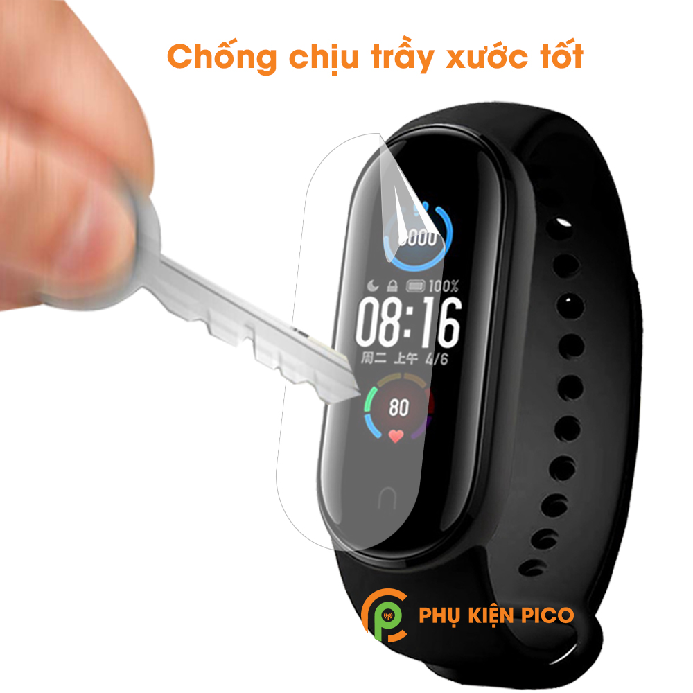 Dán màn hình Mi Band 5 bộ 3 miếng bảo vệ vòng đeo tay PPF cao cấp – Combo3