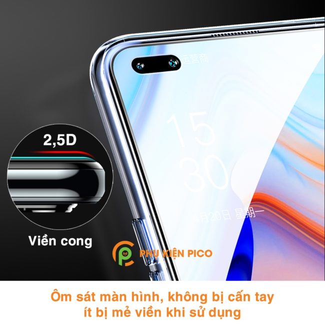 Kính cường lực Reno 4 full màn hình viền đen siêu mỏng – Phụ kiện điện ...