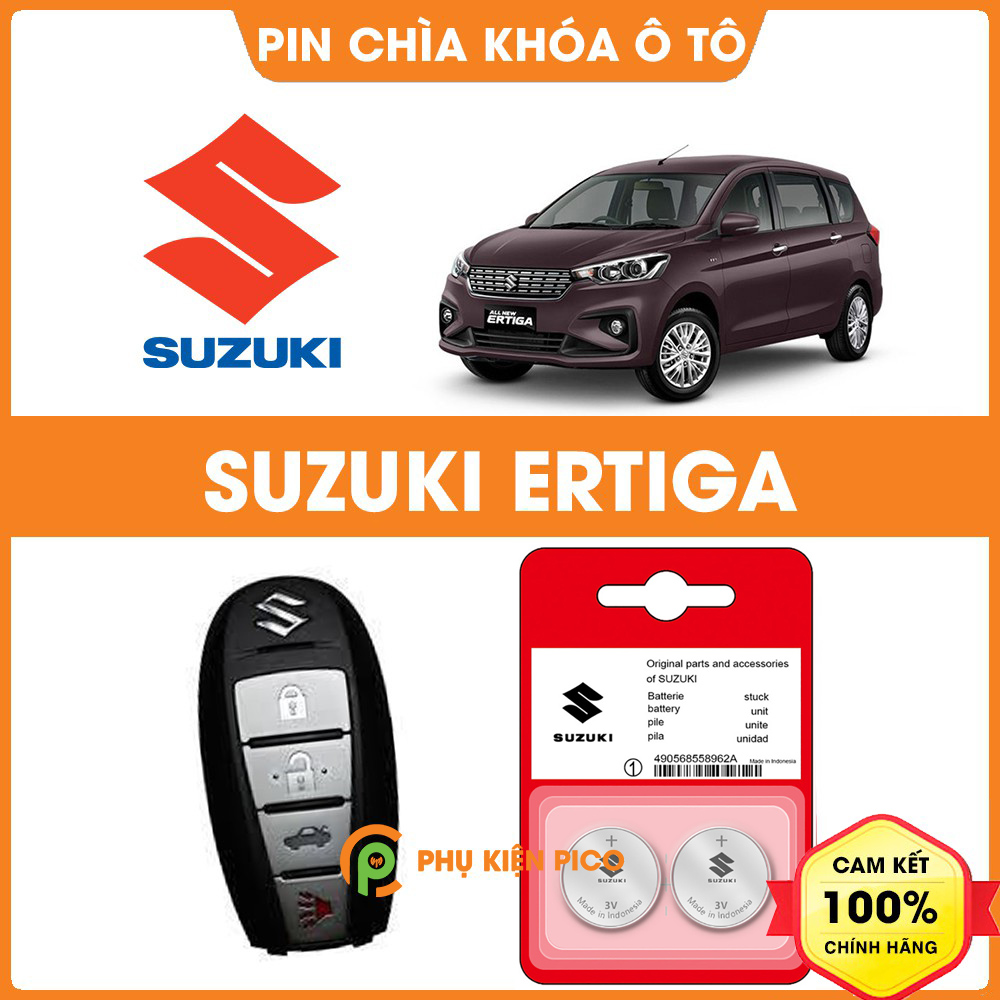 Pin chìa khóa ô tô Suzuki Ertiga chính hãng Suzuki sản xuất tại Indonesia 3V
