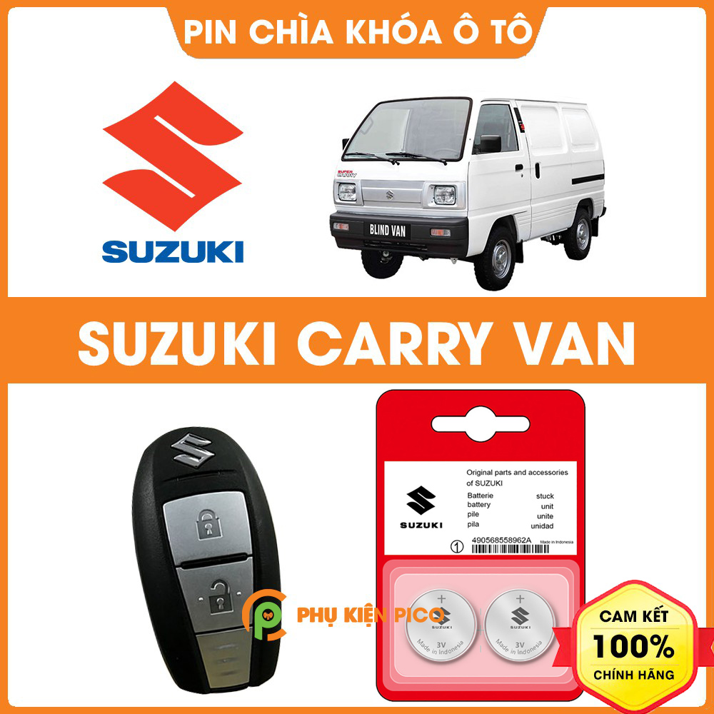 Pin chìa khóa ô tô Suzuki Carry Van chính hãng Suzuki sản xuất tại Indonesia 3V