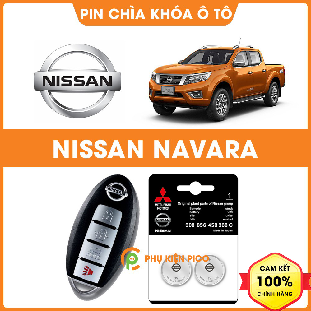 Pin chìa khóa ô tô Nissan Navara chính hãng Nissan sản xuất tại Indonesia 3V Panasonic