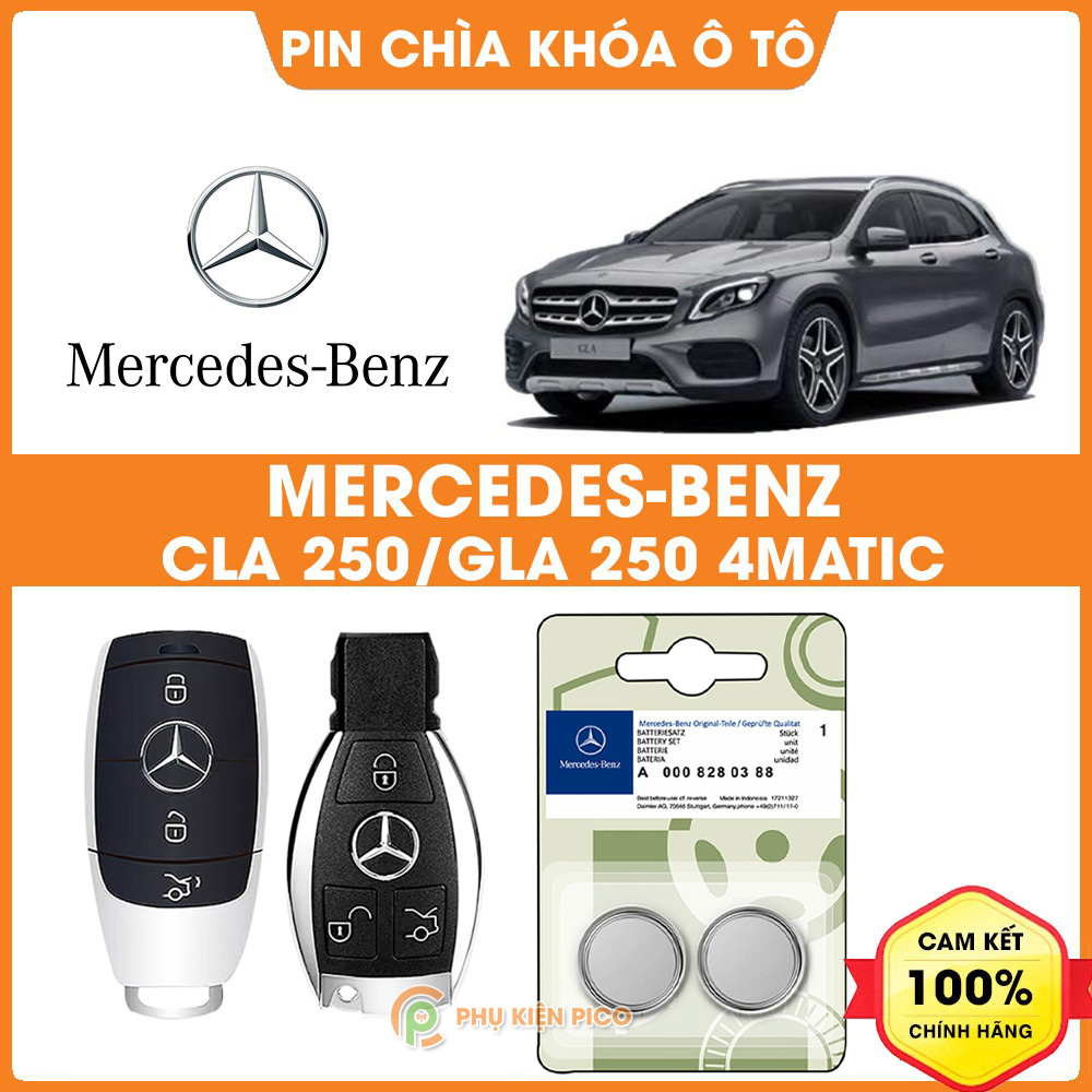 Pin chìa khóa ô tô Mercedes CLA 250 / GLA 250 4MATIC chính hãng Mercedes sản xuất tại Indonesia 3V Panasonic