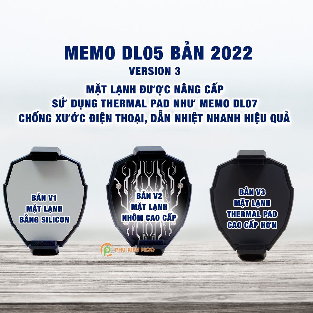 Quạt tản nhiệt điện thoại có sò lạnh chính hãng MEMO DL05 V3