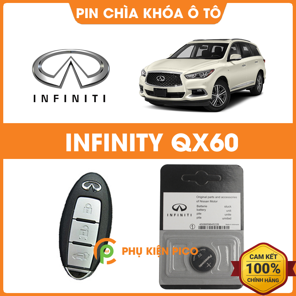 Pin chìa khóa ô tô Infiniti QX60 chính hãng Infiniti sản xuất tại Indonesia 3V
