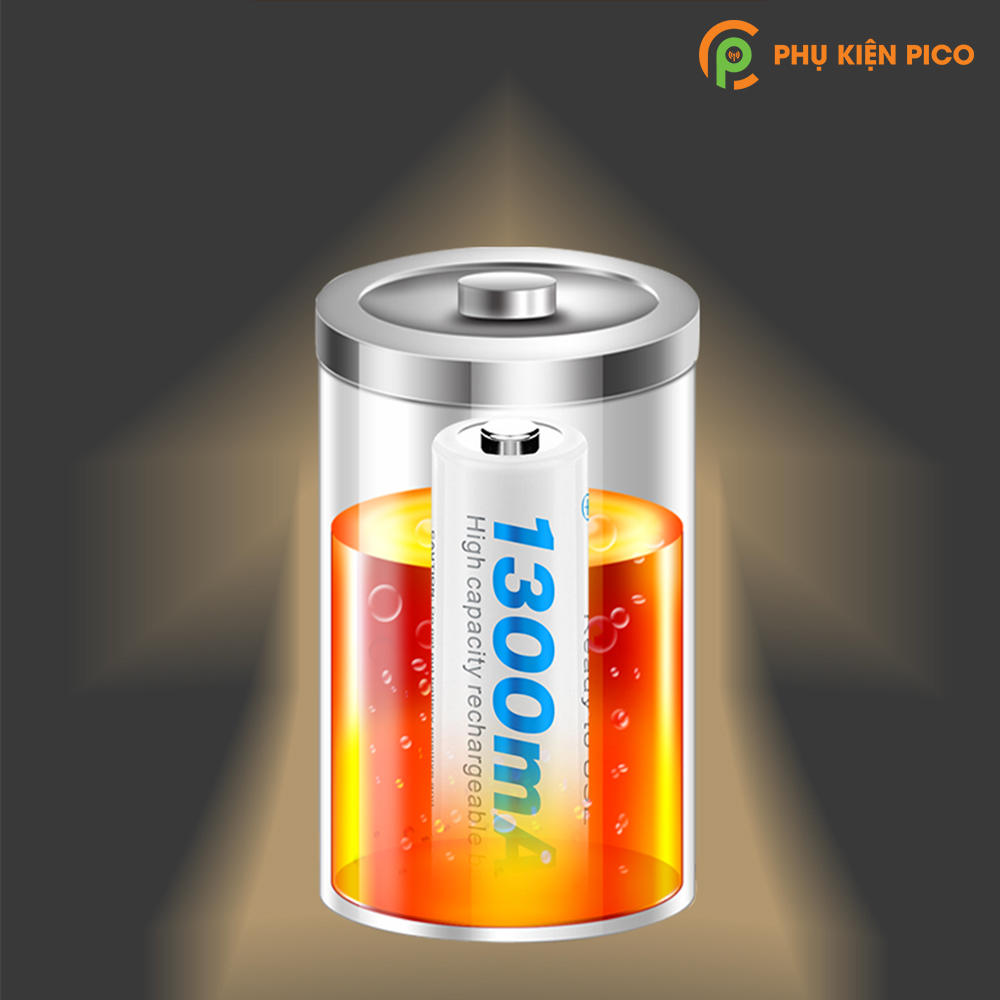 Bộ sạc C807B và 4 Pin sạc Beston AA 1200 mAh, AAA 1300 mAh có thể sạc lại nhiều lần - combo2