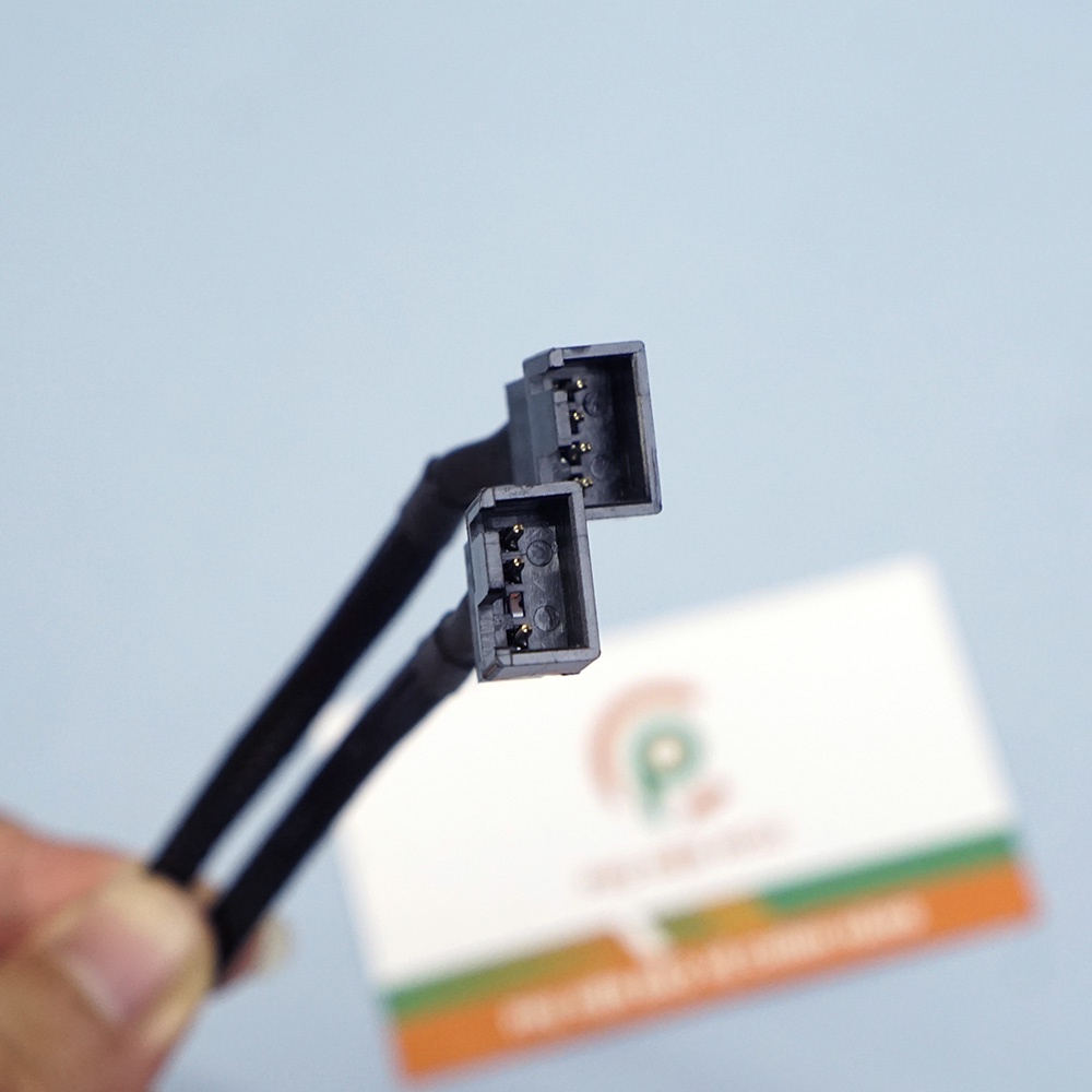 Dây chia nguồn fan 1 ra 2 PWM - Dây chia nguồn quạt case 1 ra 2 có PWM bọc dù siêu bền