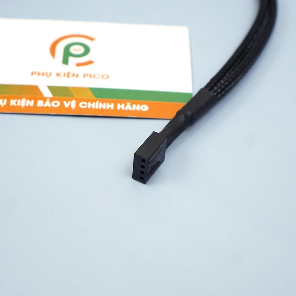 Dây chia nguồn fan 1 ra 2 PWM - Dây chia nguồn quạt case 1 ra 2 có PWM bọc dù siêu bền