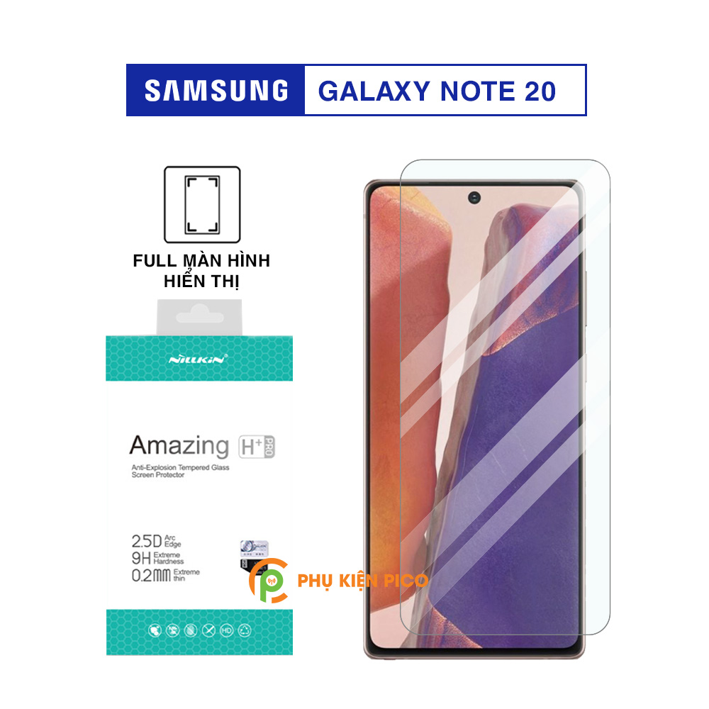 Kính cường lực Samsung Galaxy Note 20 chính hãng Nillkin Amazing H+ Pro bảo vệ màn hình