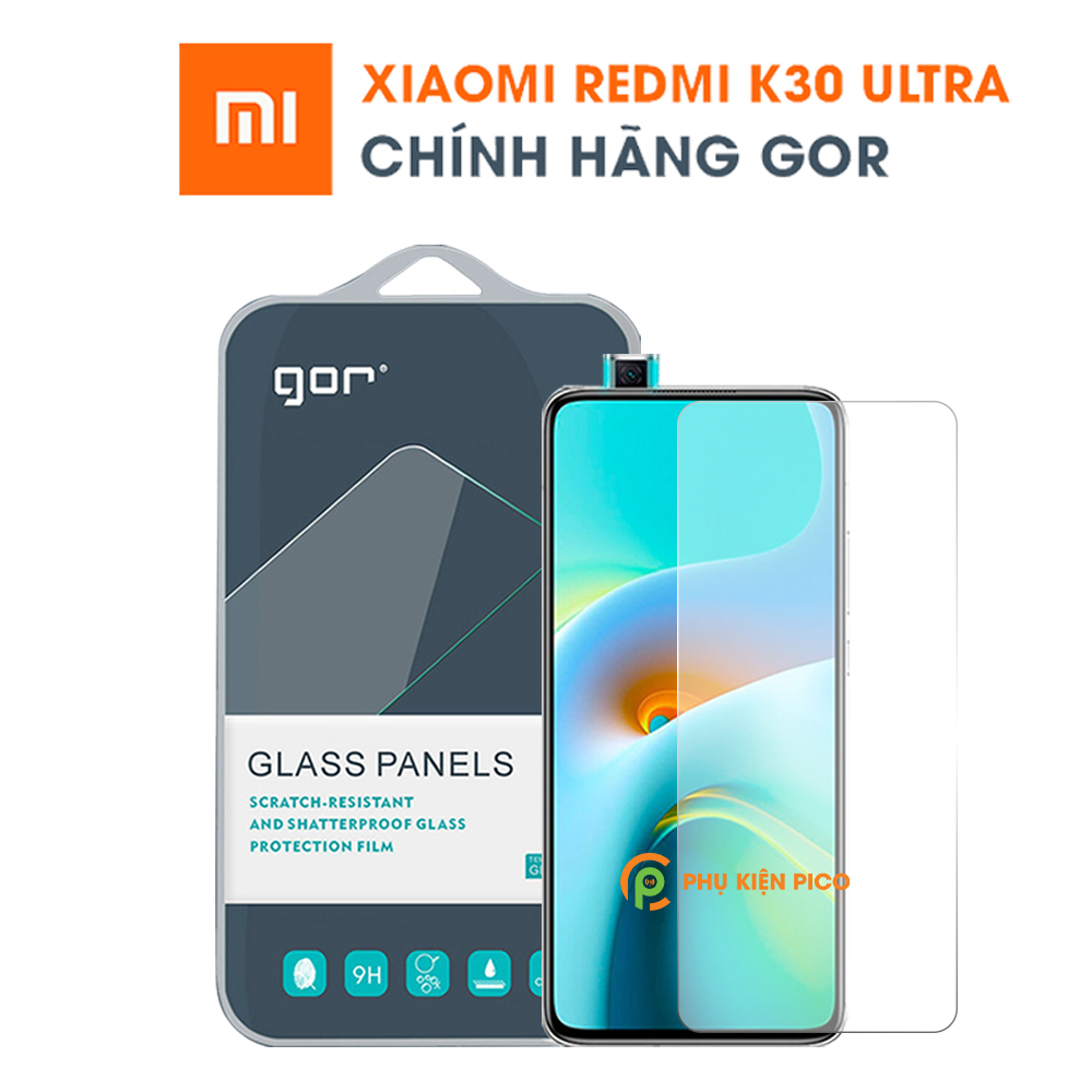 Kính cường lực Xiaomi Redmi K30 Ultra chính hãng Gor hộp 1 miếng độ cứng 9H full màn hình