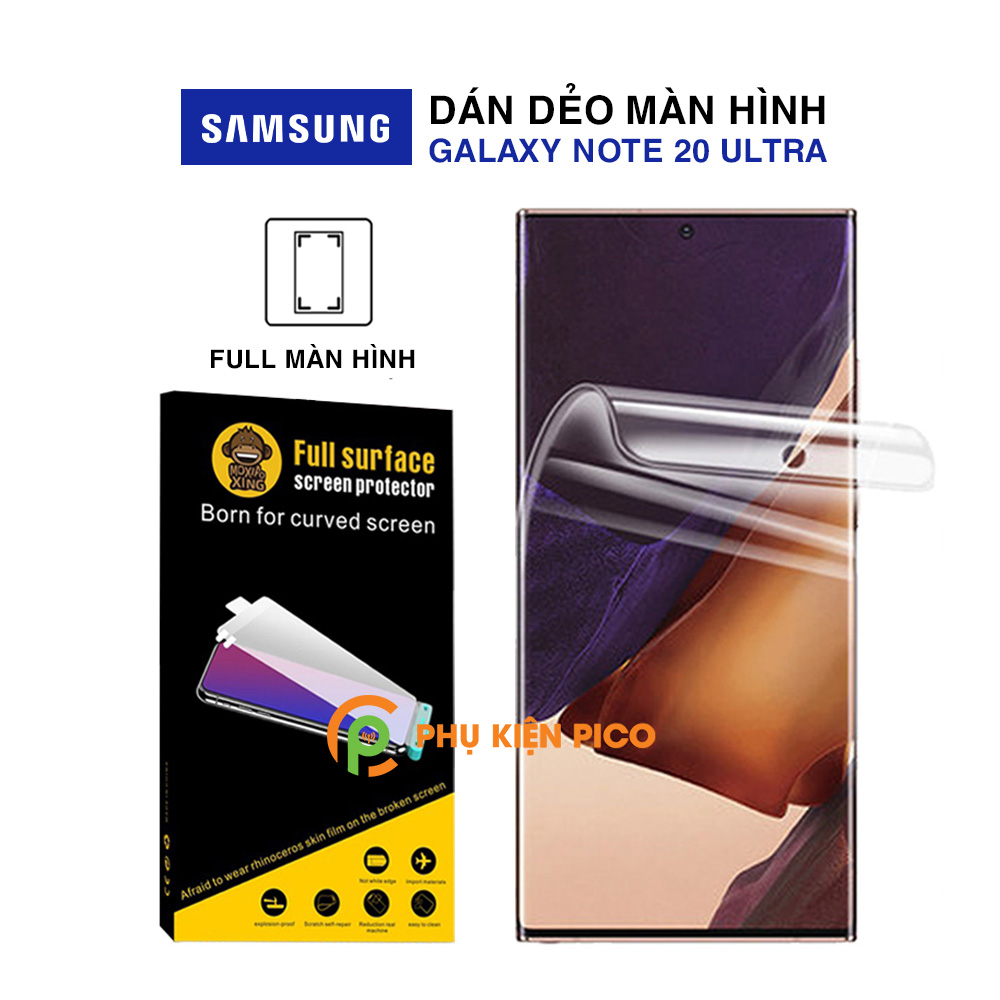 Dán màn hình Samsung Galaxy Note 20 Ultra chính hãng Moxiao Xing dẻo trong suốt