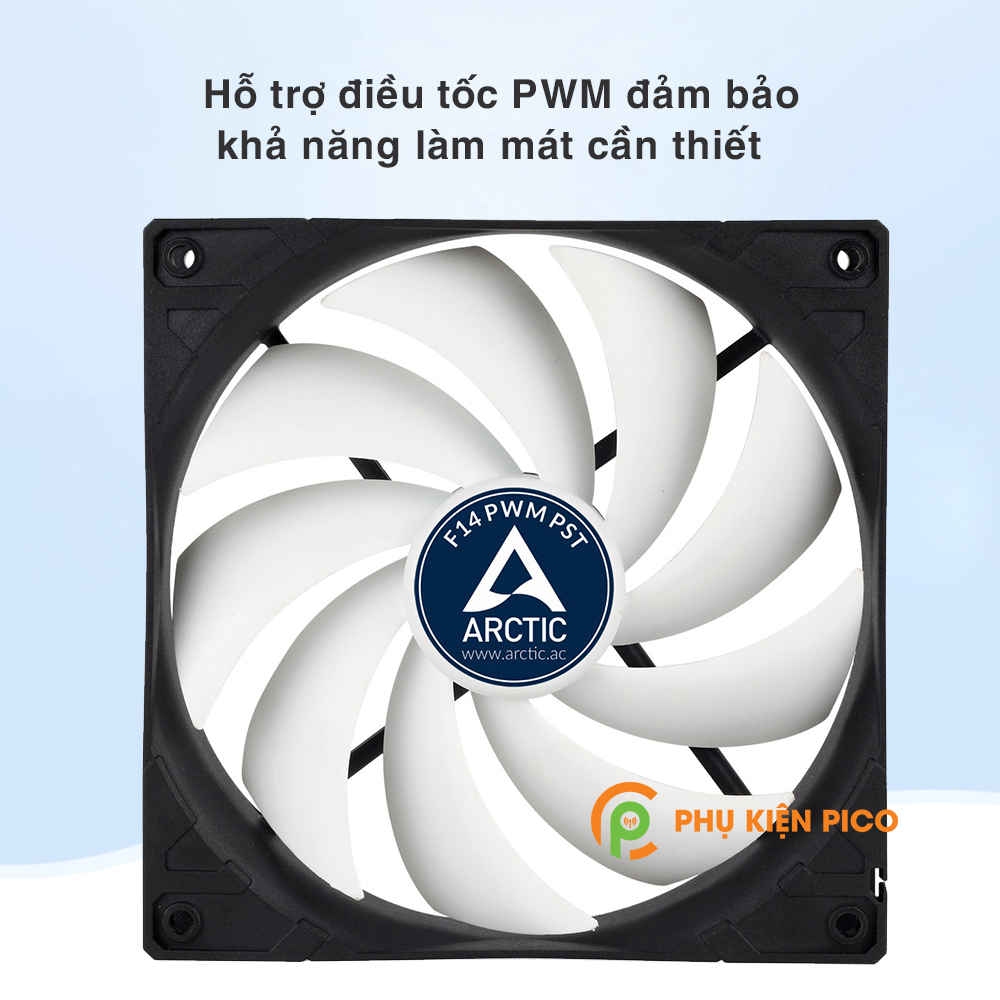 Quạt tản nhiệt case máy tính Arctic F14 PWM PST - Quạt Fan Case 14cm