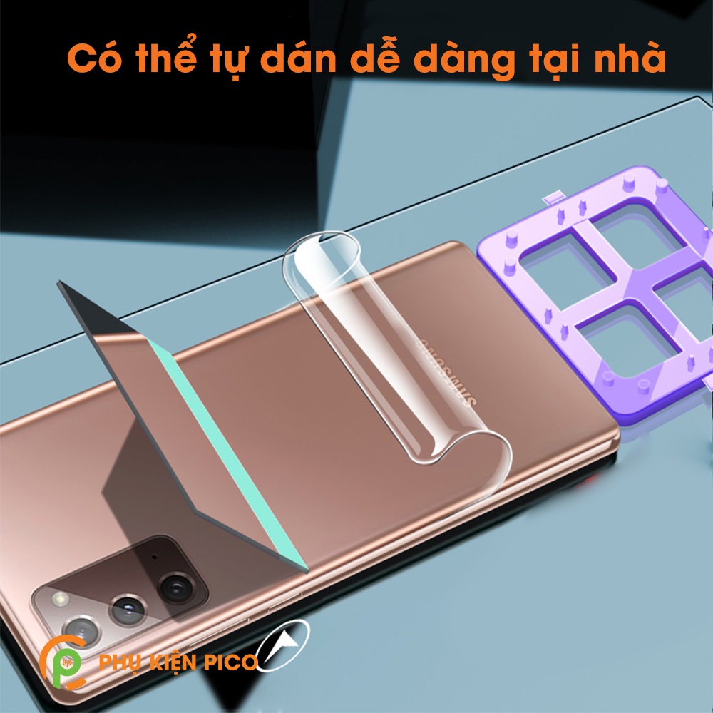 Dán màn hình và Dán lưng Samsung Galaxy Note 20 chính hãng Mibo PPF dẻo trong suốt và Dán camera Samsung Galaxy Note 20 - Combo 3