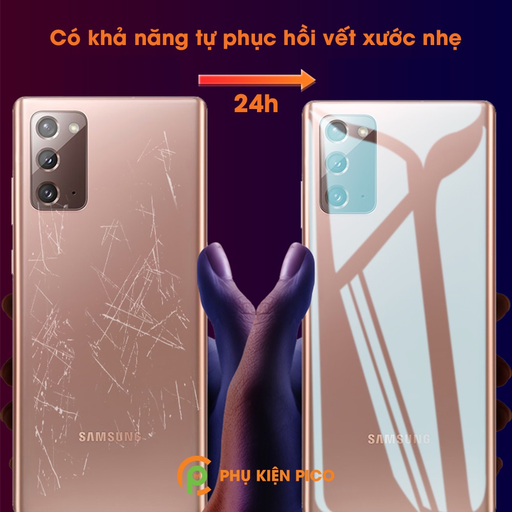 Dán màn hình và Dán lưng Samsung Galaxy Note 20 chính hãng Mibo PPF dẻo trong suốt và Dán camera Samsung Galaxy Note 20 - Combo 3