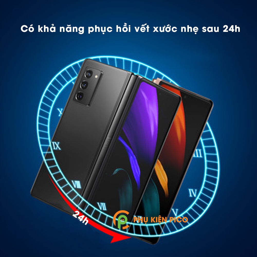 Dán màn hình ngoài Samsung Z Fold 2, dán lưng PPF dẻo trong suốt, dán camera Samsung Galaxy Z Fold 2 - Combo 3