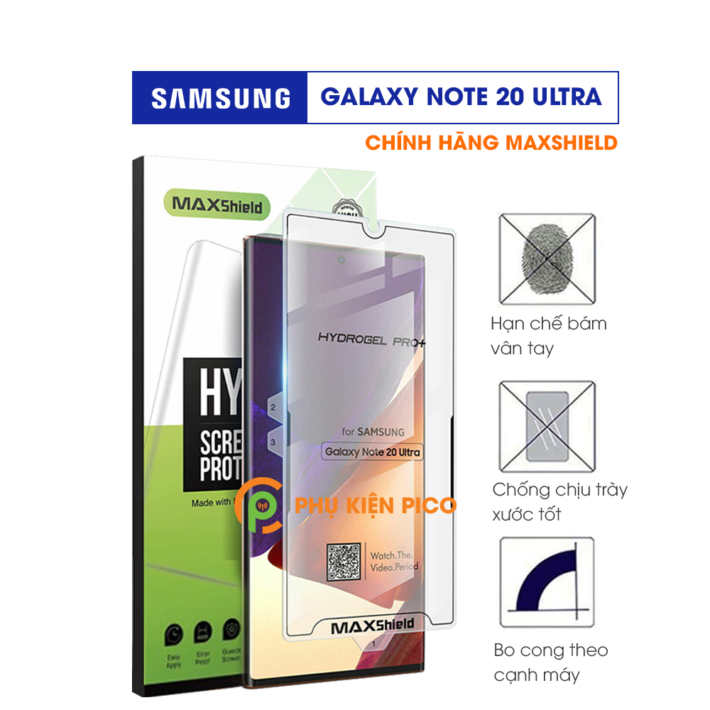 Dán màn hình Samsung Galaxy Note 20 Ultra chính hãng Maxshield