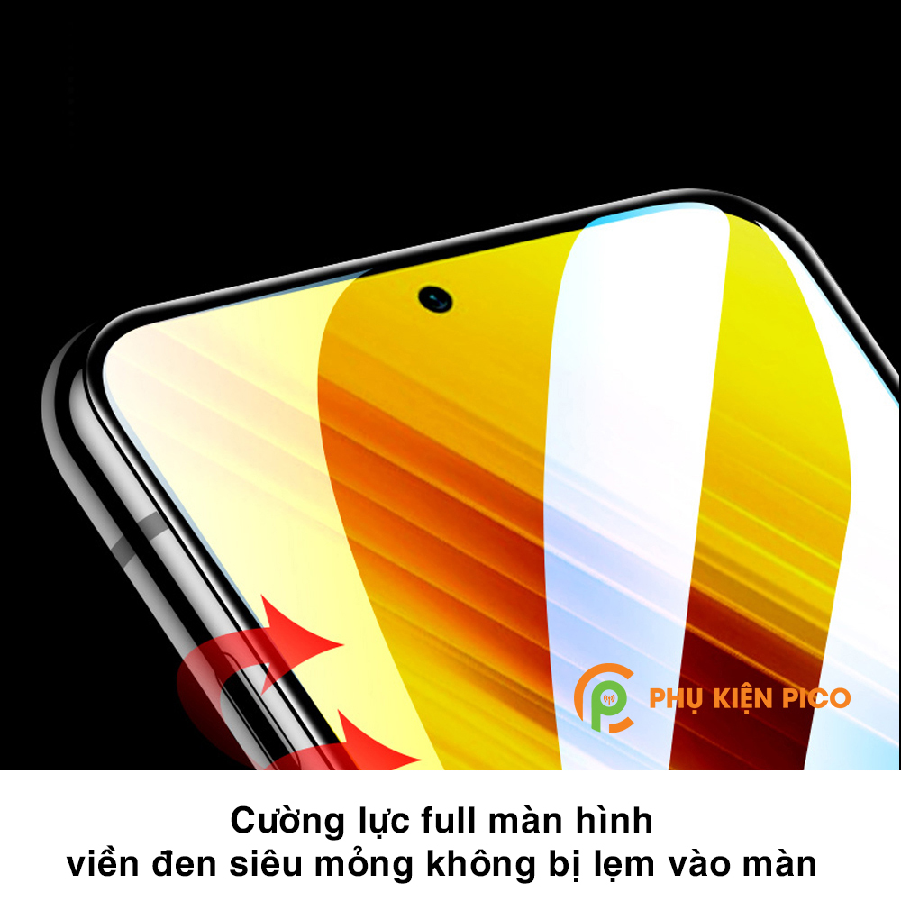Kính cường lực Poco X3 NFC full màn hình viền đen siêu mỏng 3D Monqiqi – Dán màn hình Xiaomi Poco X3 NFC