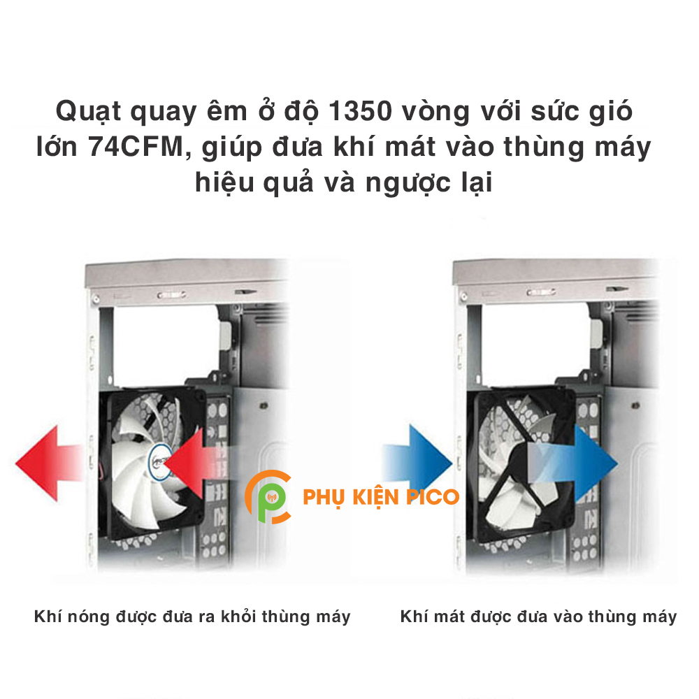 Quạt tản nhiệt case máy tính Arctic F12 PWM PST - Quạt Fan Case 12cm