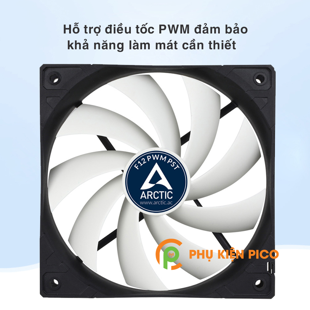 Quạt tản nhiệt case máy tính Arctic F12 PWM PST - Quạt Fan Case 12cm