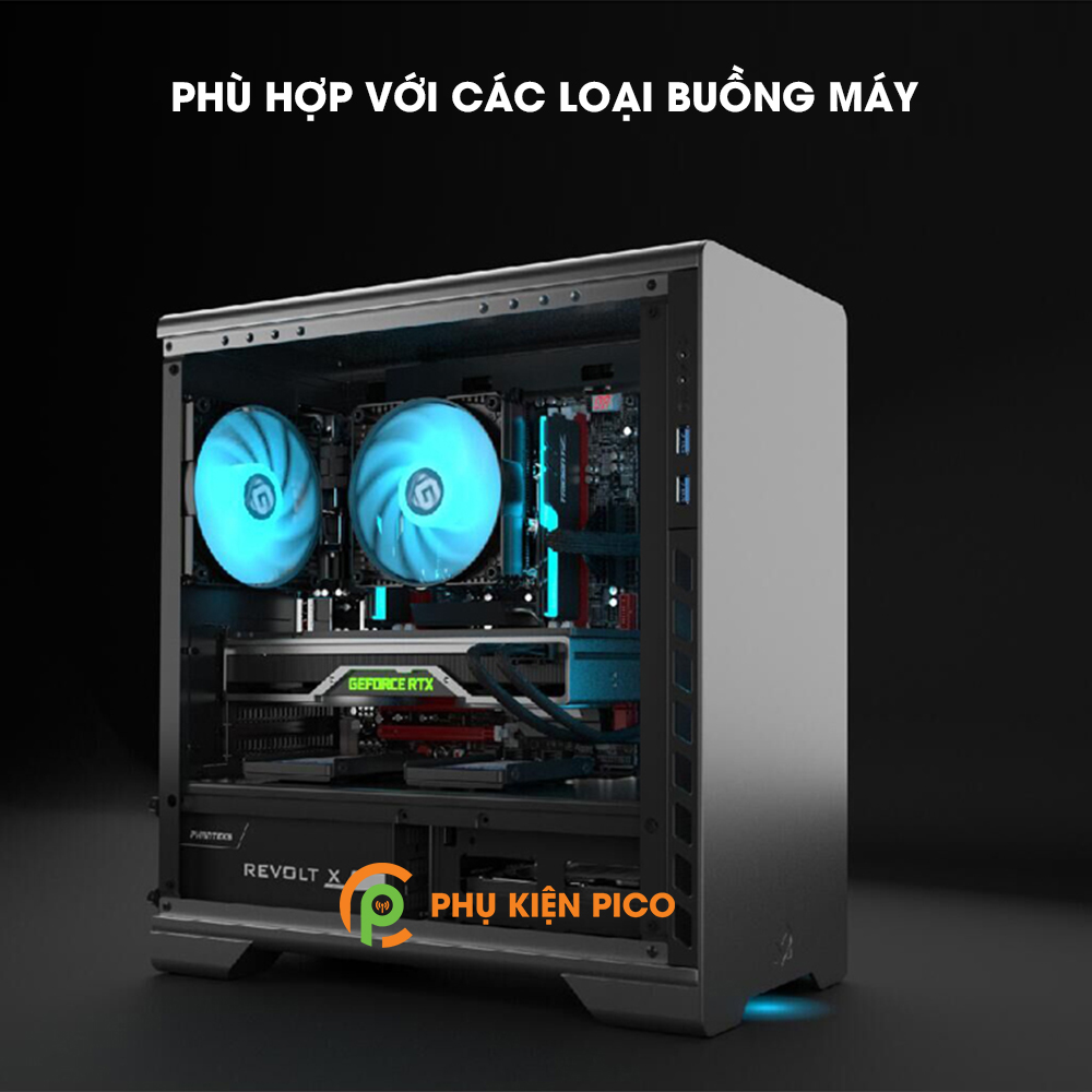 Quạt tản nhiệt case máy tính Phanteks MetallicGear Skiron RGB 120mm – Quạt fan case MetallicGear Skiron