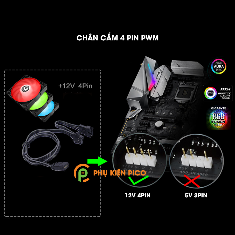 Quạt tản nhiệt case máy tính Phanteks MetallicGear Skiron RGB 120mm – Quạt fan case MetallicGear Skiron