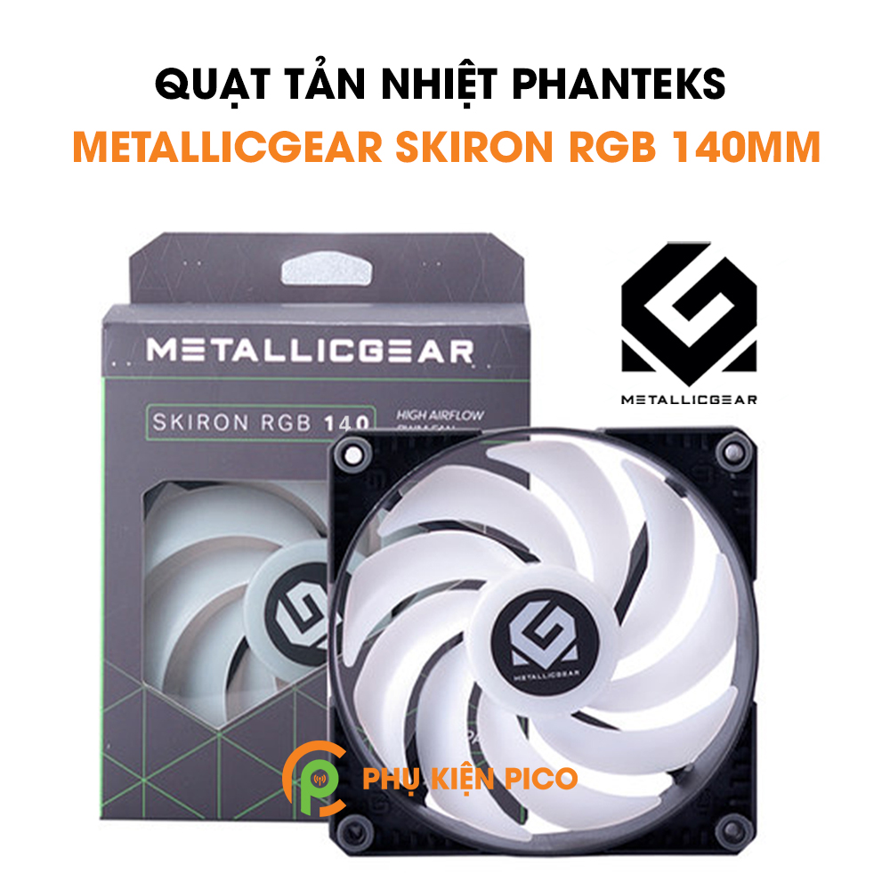 Quạt tản nhiệt case máy tính Phanteks MetallicGear Skiron RGB 140mm – Quạt fan case MetallicGear Skiron