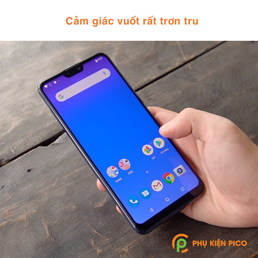 Cường lực Asus Zenfone Max M2 viền đen độ cứng 9H chống trầy xước
